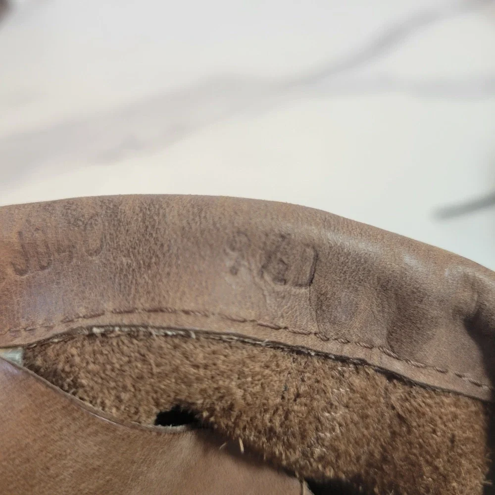 LL Bean Katahdin Iron Works Engineer Boots Brown Leather Cap Toe Mens 9.5 D